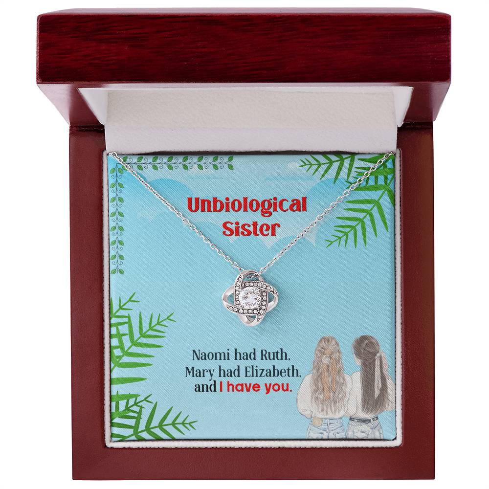 To My Unbiological Sister, I Have You -Love Knot Necklace - YERTIZZ.COM