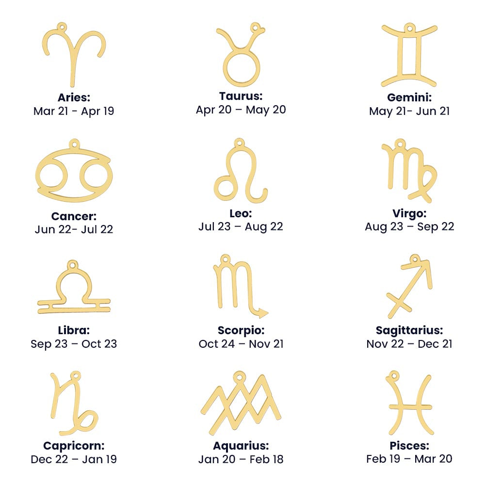 Libra, Zodiac, Sign, Astrological Pendant, Necklace - YERTIZZ.COM