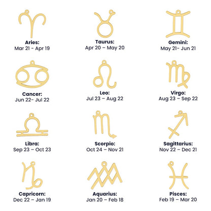Libra, Zodiac, Sign, Astrological Pendant, Necklace - YERTIZZ.COM