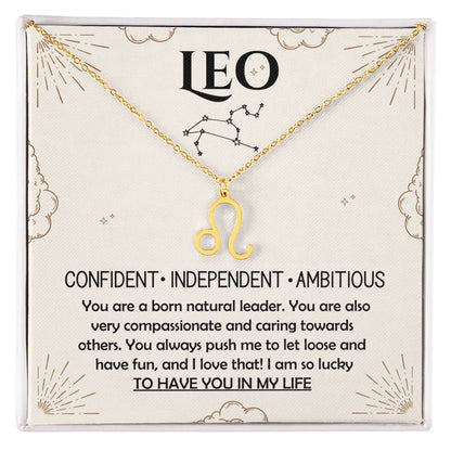 Leo, Zodiac, Sign, Astrological Pendant, Necklace - YERTIZZ.COM