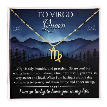 Virgo, Zodiac, Sign, Astrological Pendant, Necklace - YERTIZZ.COM