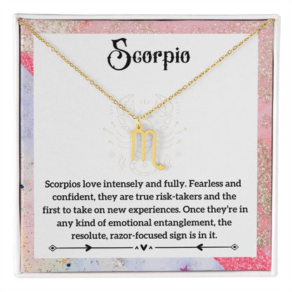 Scorpio, Zodiac, Sign, Astrological Pendant, Necklace - YERTIZZ.COM
