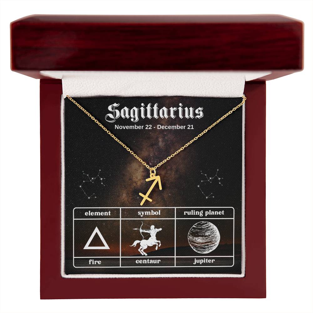 Sagittarius, Zodiac, Sign, Astrological Pendant, Necklace - YERTIZZ.COM