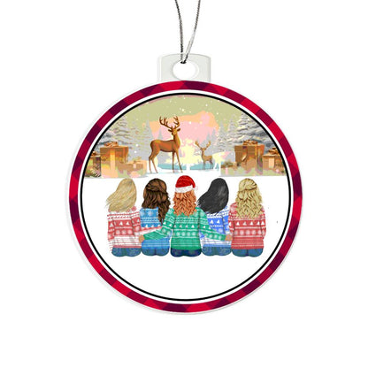 Acrylic, Christmas, Ornament, Girls, Gifts, & Reindeers - YERTIZZ.COM