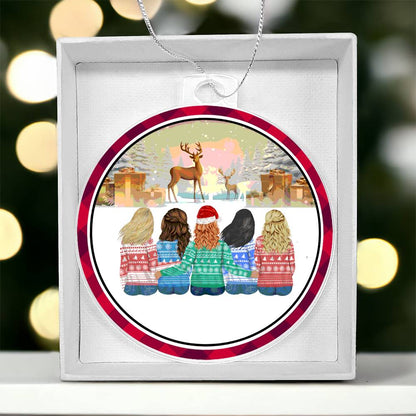 Acrylic, Christmas, Ornament, Girls, Gifts, & Reindeers - YERTIZZ.COM