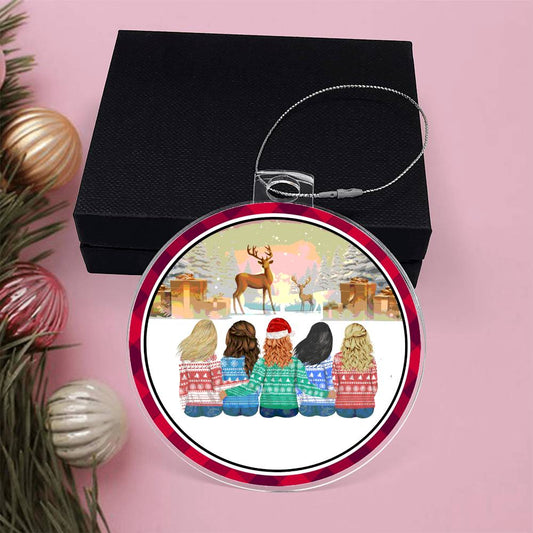 Acrylic, Christmas, Ornament, Girls, Gifts, & Reindeers