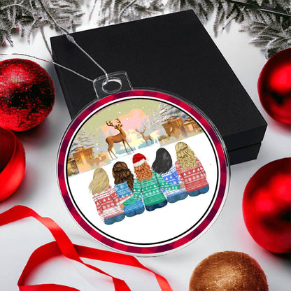 Acrylic, Christmas, Ornament, Girls, Gifts, & Reindeers - YERTIZZ.COM