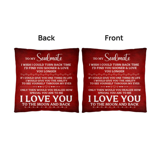 To My Soulmate, I Love You, Classic Throw Pillow