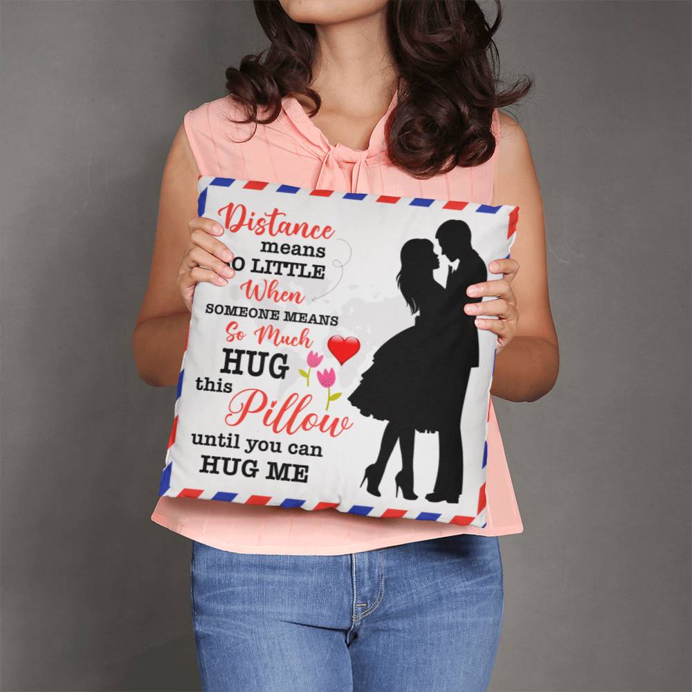 Distance Means So Little, Classic Throw Pillow, Mother's Day - YERTIZZ.COM