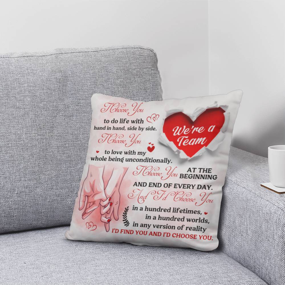 Classic Throw Pillow, To Wife, Soulmate, Girlfriend, Mother's Day - YERTIZZ.COM