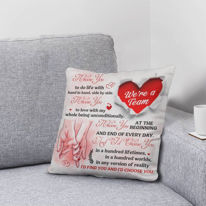 Classic Throw Pillow, To Wife, Soulmate, Girlfriend, Mother's Day - YERTIZZ.COM