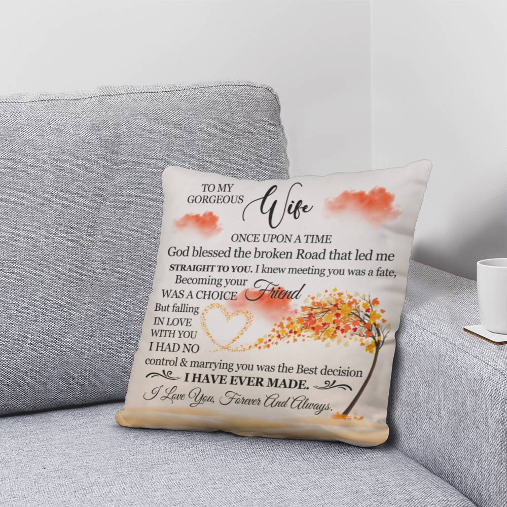 To My Gorgeous Wife, Classic Throw Pillow, Mother's Day - YERTIZZ.COM