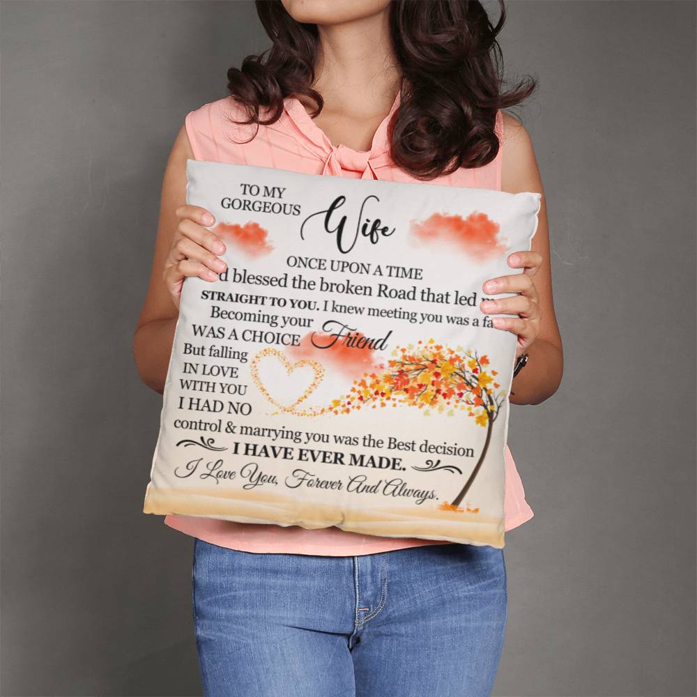 To My Gorgeous Wife, Classic Throw Pillow, Mother's Day - YERTIZZ.COM