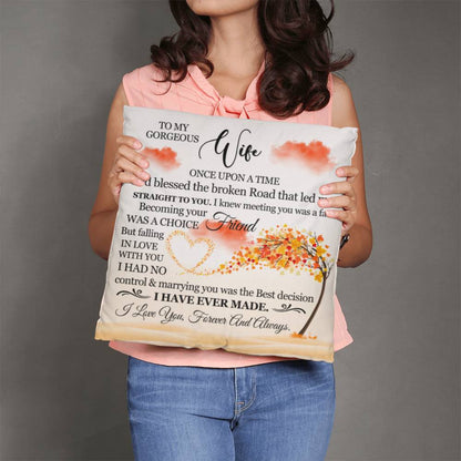 To My Gorgeous Wife, Classic Throw Pillow, Mother's Day - YERTIZZ.COM