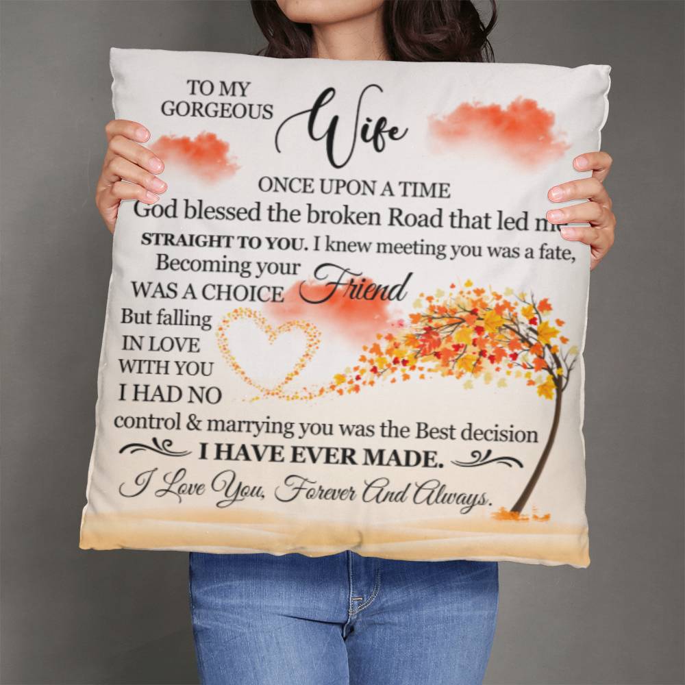 To My Gorgeous Wife, Classic Throw Pillow, Mother's Day - YERTIZZ.COM