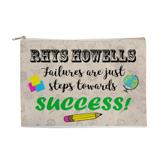 Failures advance us to SUCCESS! Back-to-School Pen Zipper Pouch