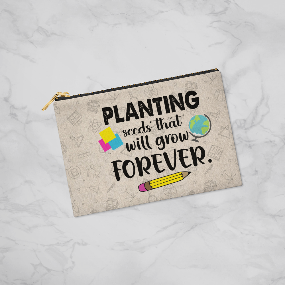 Lesson Plan Essentials – Cute Teacher Tote Pouch