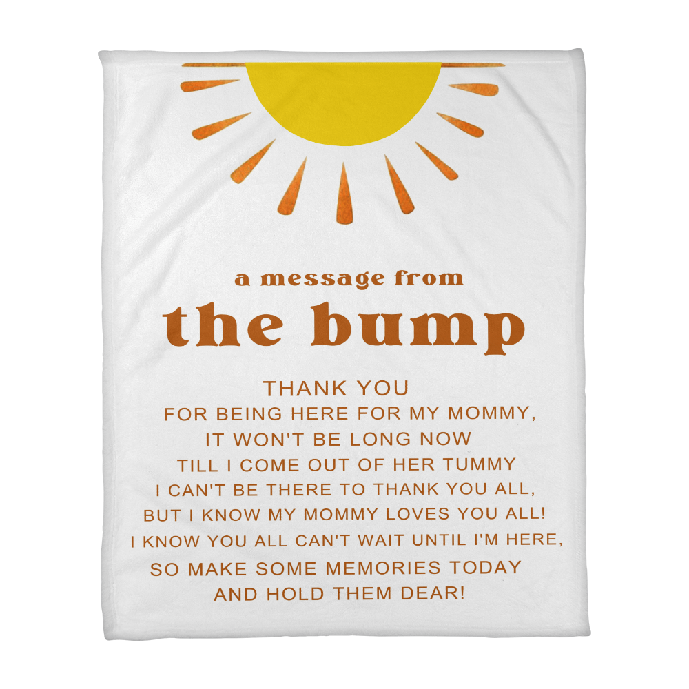 Baby Bump Blanket – The Perfect Pregnancy Gift for Expecting Moms, Ideal for Mother's Day