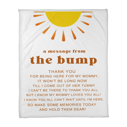 Baby Bump Blanket – The Perfect Pregnancy Gift for Expecting Moms, Ideal for Mother's Day