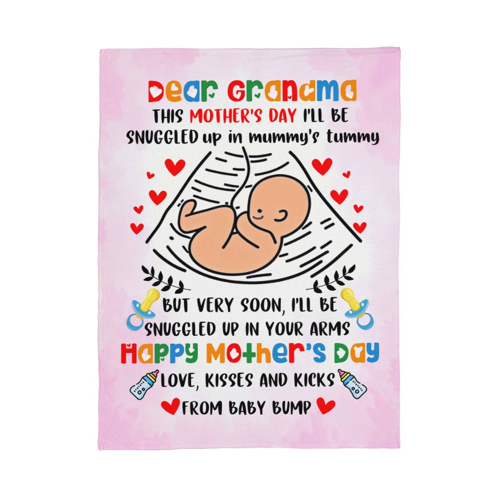 Dear Grandma Blanket – Sweet Mother's Day Gift from Baby Bump