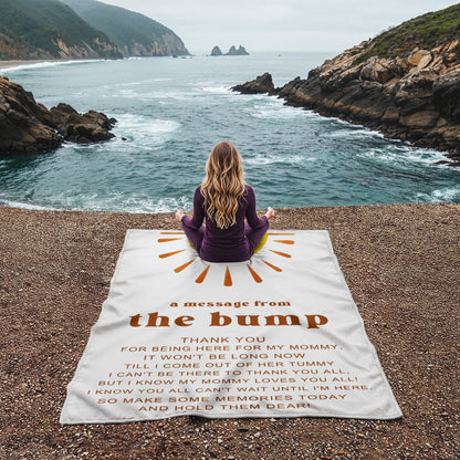 Baby Bump Blanket – The Perfect Pregnancy Gift for Expecting Moms, Ideal for Mother's Day