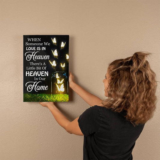 When Someone We Love Is In Heaven, Gallery Canvas Print