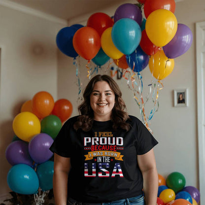 I Was Born USA-Bella + Canvas 3001 Unisex-Jersey Tee Front Print - YERTIZZ.COM