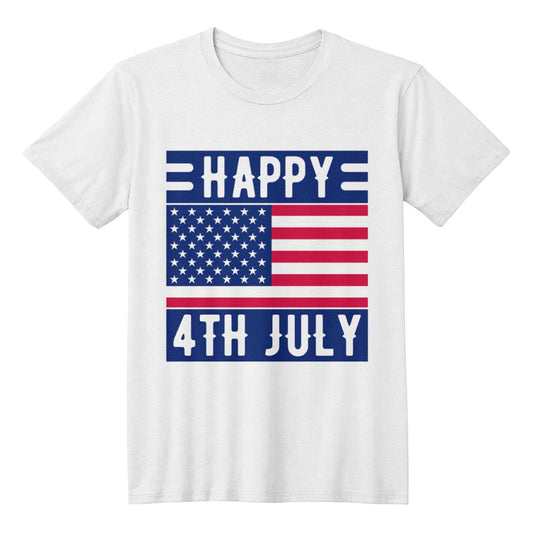 Happy 4th July-Bella + Canvas 3001 Unisex-Jersey Tee Front Print
