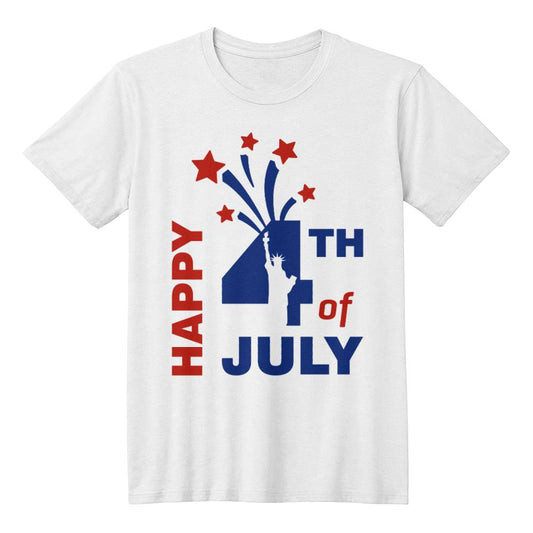 Happy 4th of July-Bella + Canvas 3001 Unisex-Jersey Tee Front Print