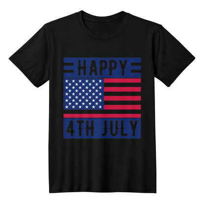 Happy 4th July-Bella + Canvas 3001 Unisex-Jersey Tee Front Print - YERTIZZ.COM