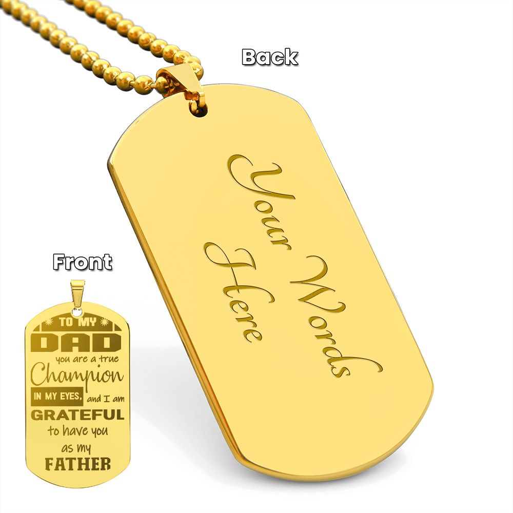 To My Dad, you are a true Champion, I am Grateful you're my Dad - YERTIZZ.COM