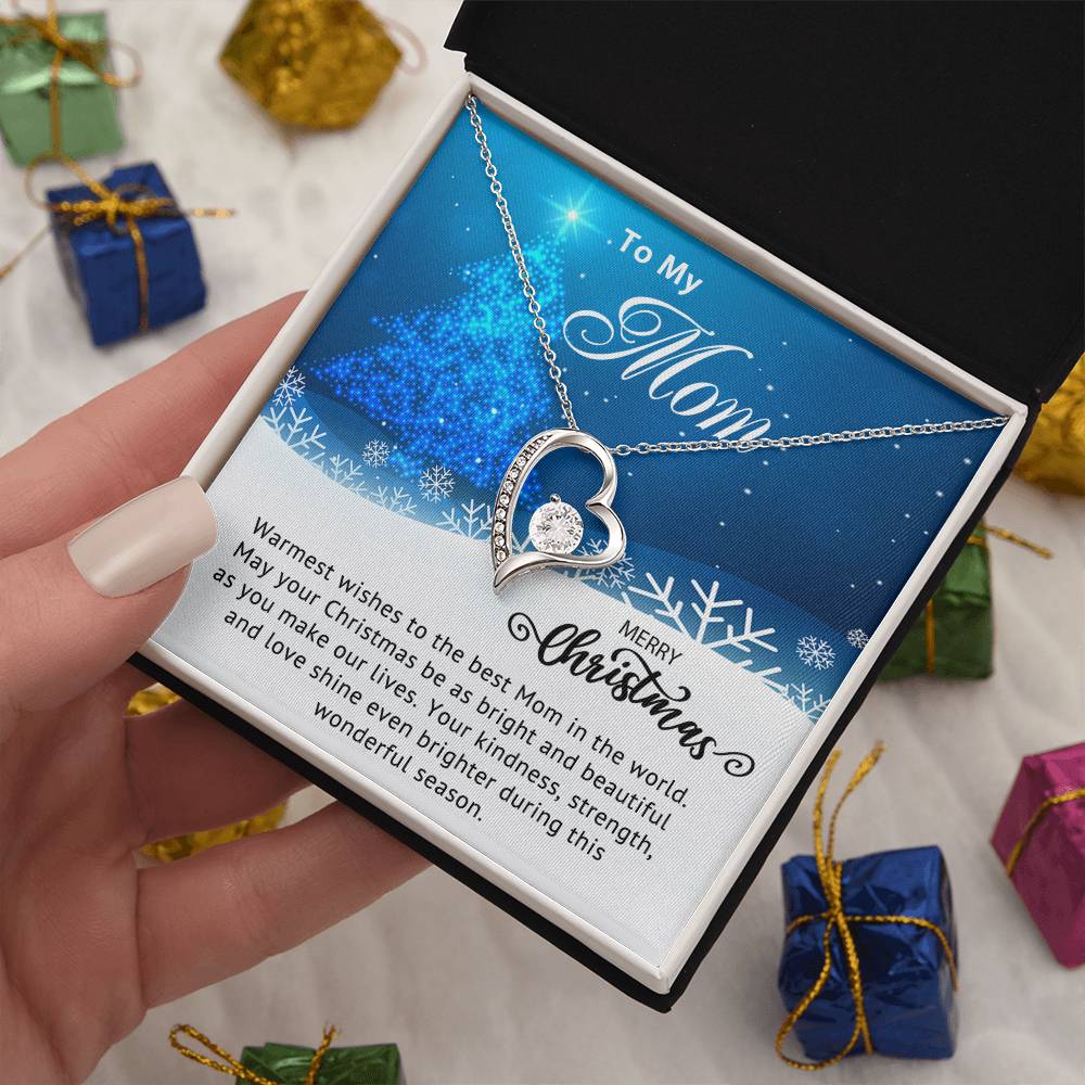 To My Mom - Christmas Gift - Forever Love Necklace