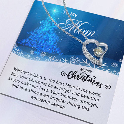 To My Mom - Christmas Gift - Forever Love Necklace