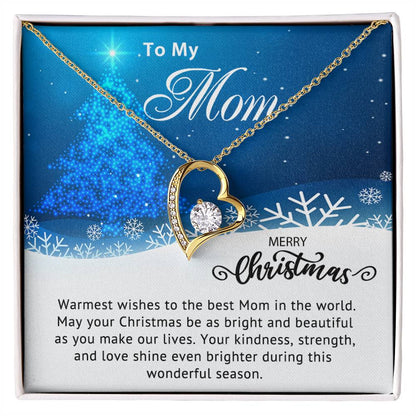 To My Mom - Christmas Gift - Forever Love Necklace