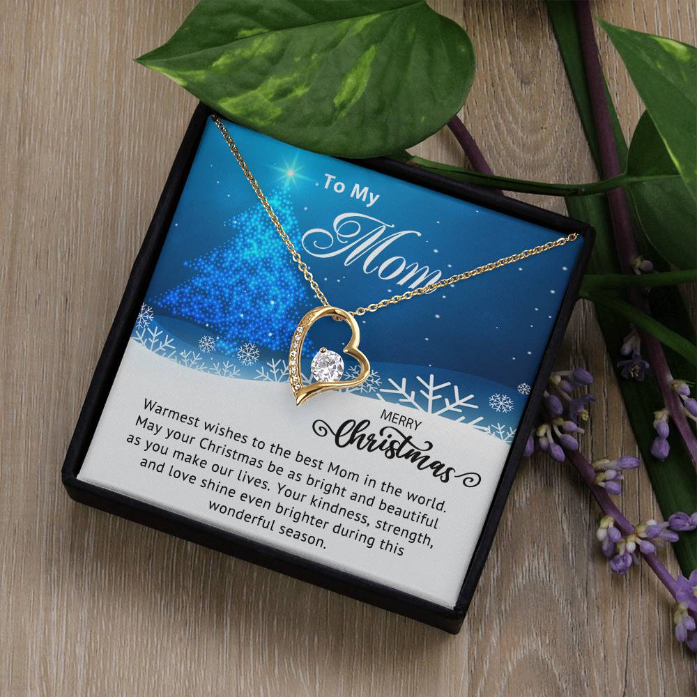 To My Mom - Christmas Gift - Forever Love Necklace