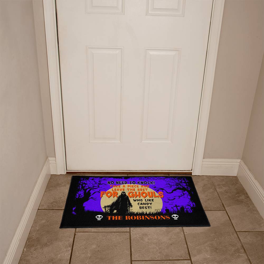 Custom No Need To Knock  – Spooky Halloween Entryway Decor with Family Name