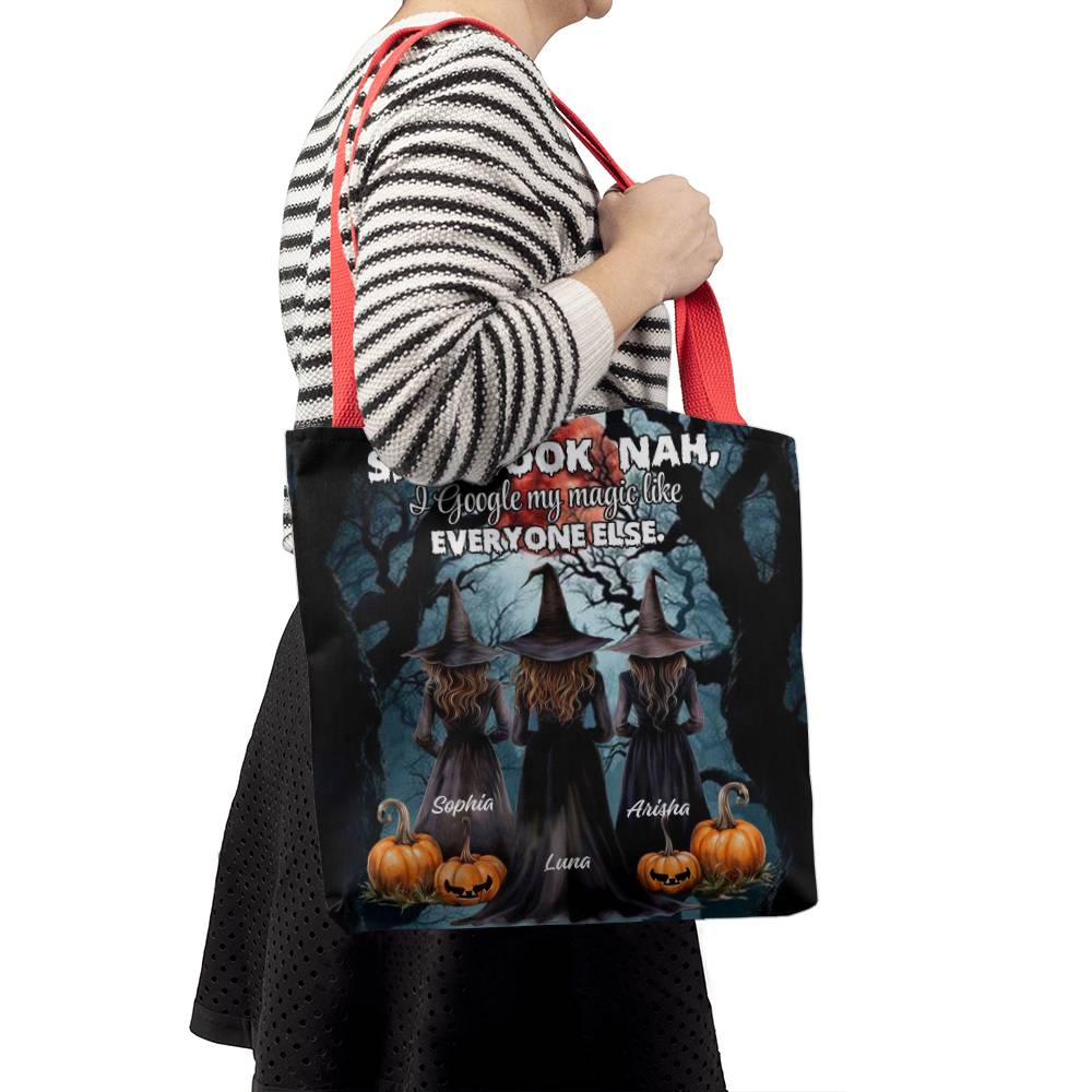 Halloween Witch Tote Bag – Funny Spellbook Quote !