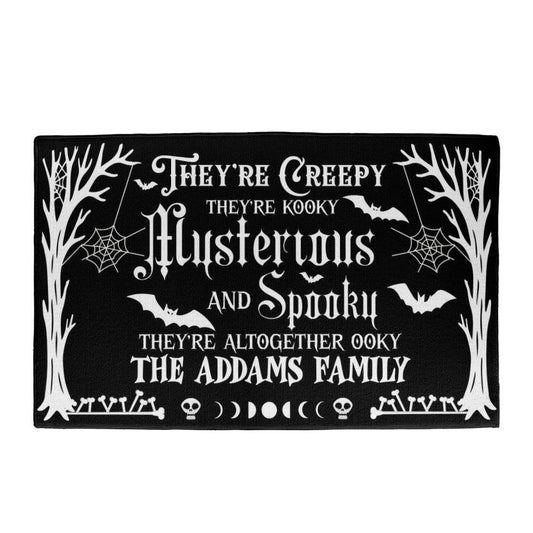 Addams Family Creepy & Spooky Halloween  Welcome Mat