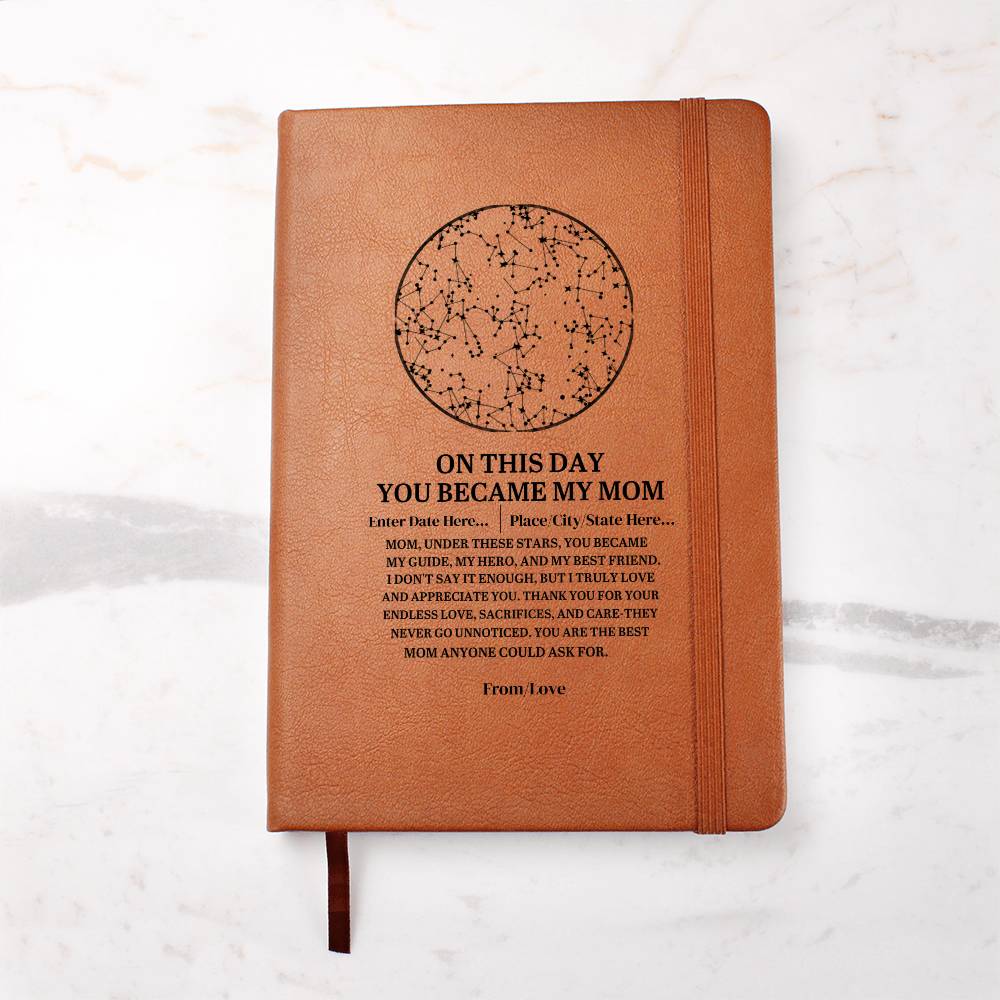 Unleash Your Gratitude with Our "On This Day You Became My Mom" Journal.