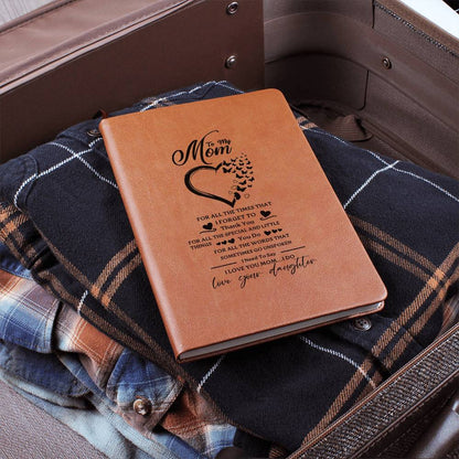 Mom I Need To Say I Love You, Leather Graphic Journal Gift To Mom