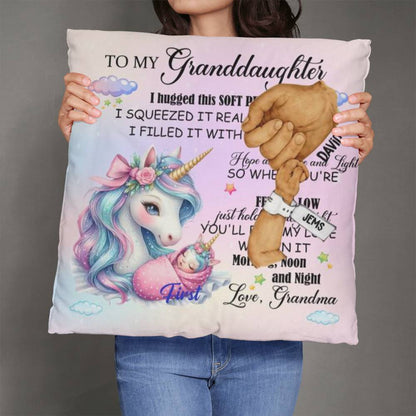 Pillow x 1 - To My Granddaughter Copy Personalized Happy First Father's Day From Baby Pillow !!