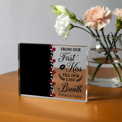 Personalized Soul Mate Acrylic Block – Custom Photo Gift for Couple, Husband Wife, Boyfriend Girlfriend, Anniversary or Valentine’s Keepsake