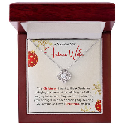 elegant love knot pendant holiday keepsake for her

