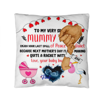 Pillow New baby Girl Copy Personalized Happy First Father's Day From Baby Pillow !!