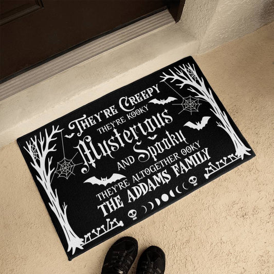 Addams Family Creepy & Spooky Halloween  Welcome Mat