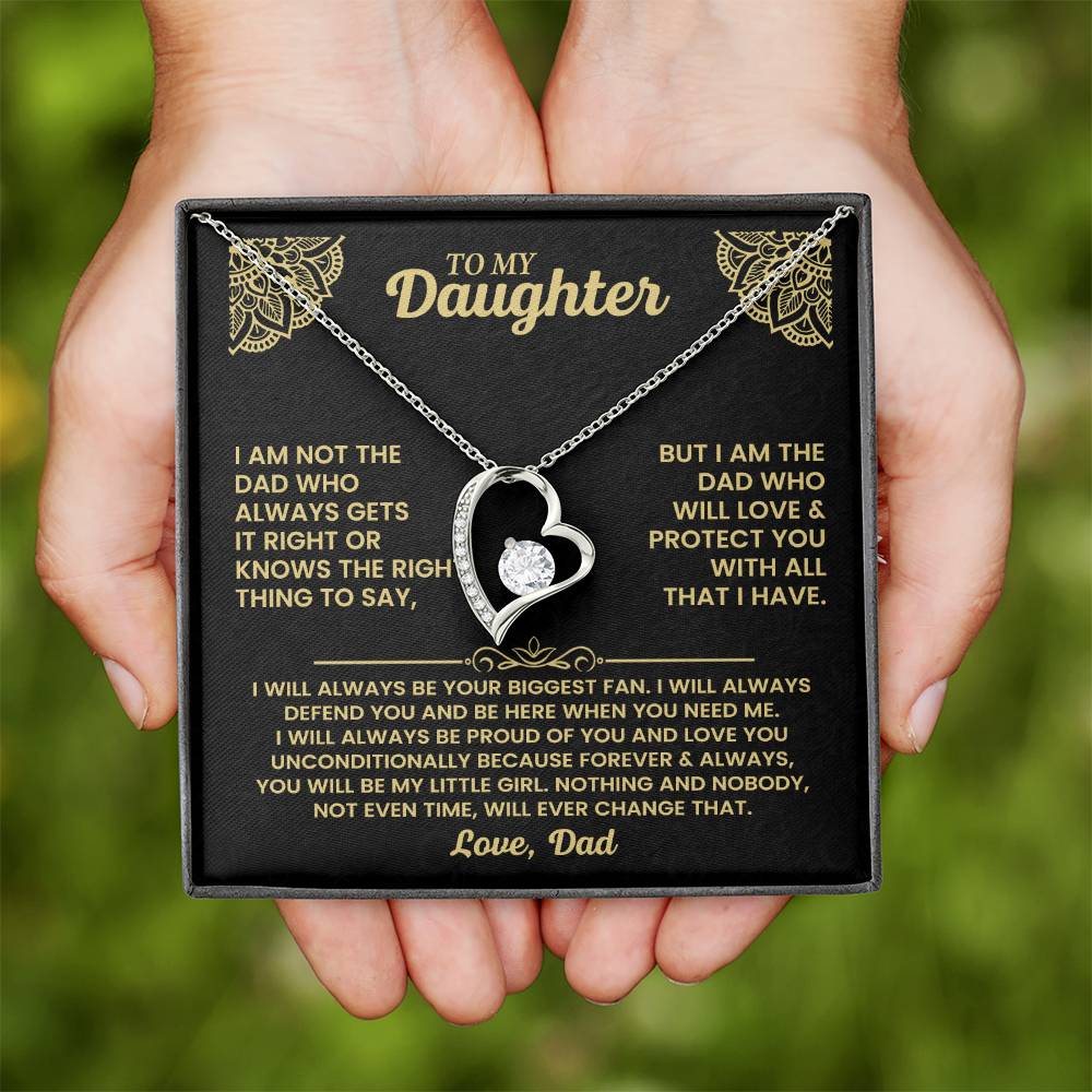 father daughter keepsake necklace