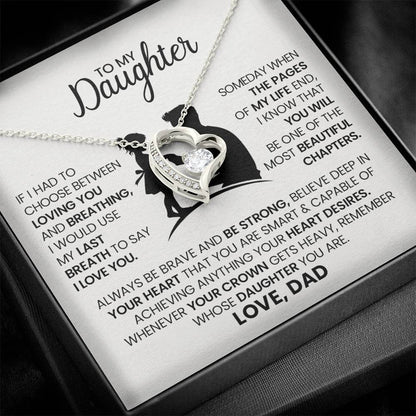 forever love necklace from father to daughter