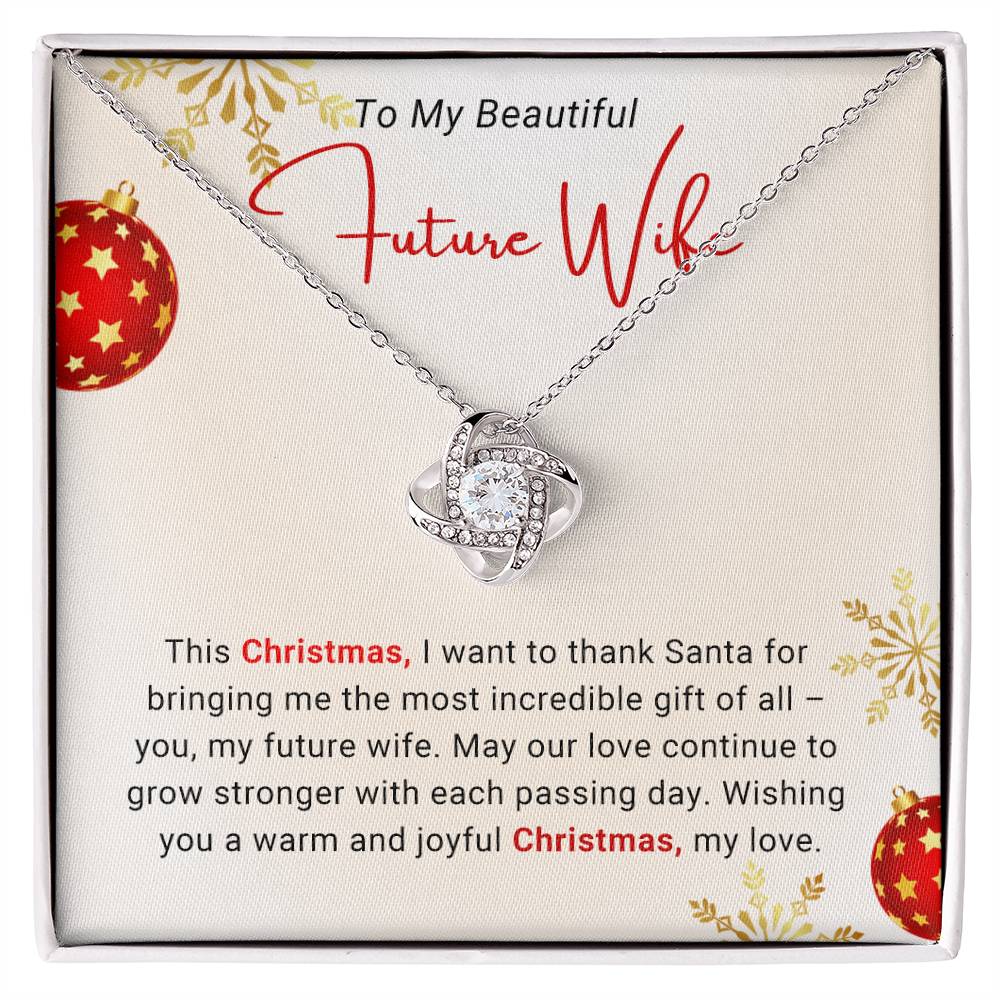 love knot necklace for future wife christmas gift
