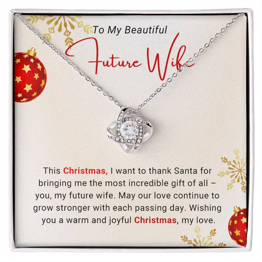 love knot necklace for future wife christmas gift
