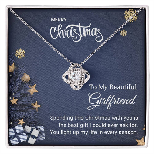 love knot necklace for girlfriend christmas gift
